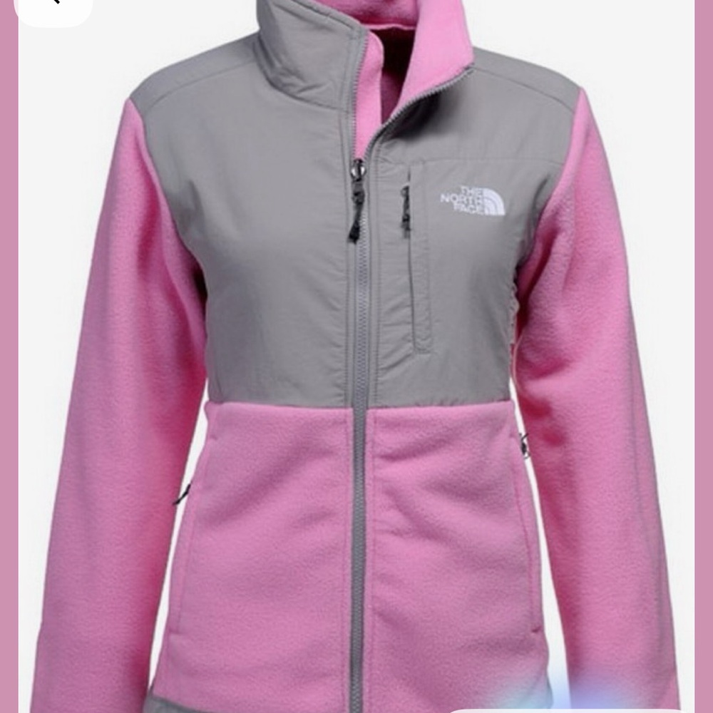 The North Face Girls XL Pink and Gray Jacket EUC - Picture 1 of 5